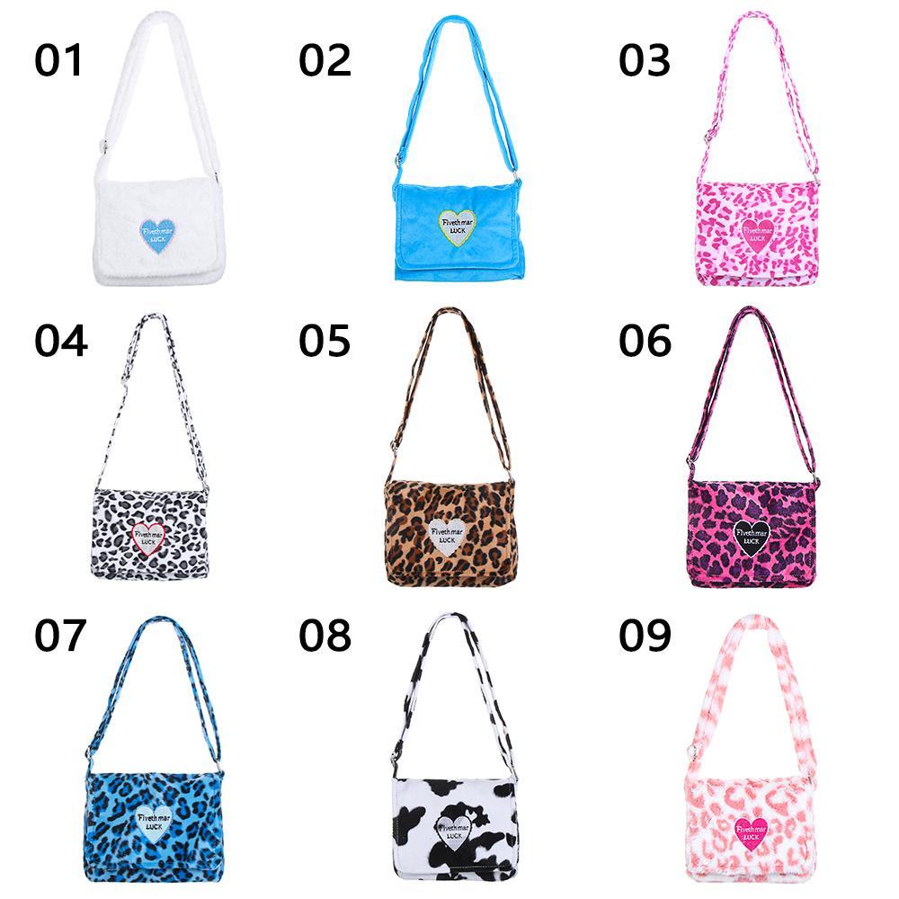 BORAG Túi Xách Messenger Cầm Tay Mềm Mại Họa Tiết Trái Tim Thời Trang