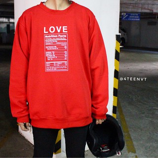 [SWEATSHIRT] LOVE NUTRITION FACTS