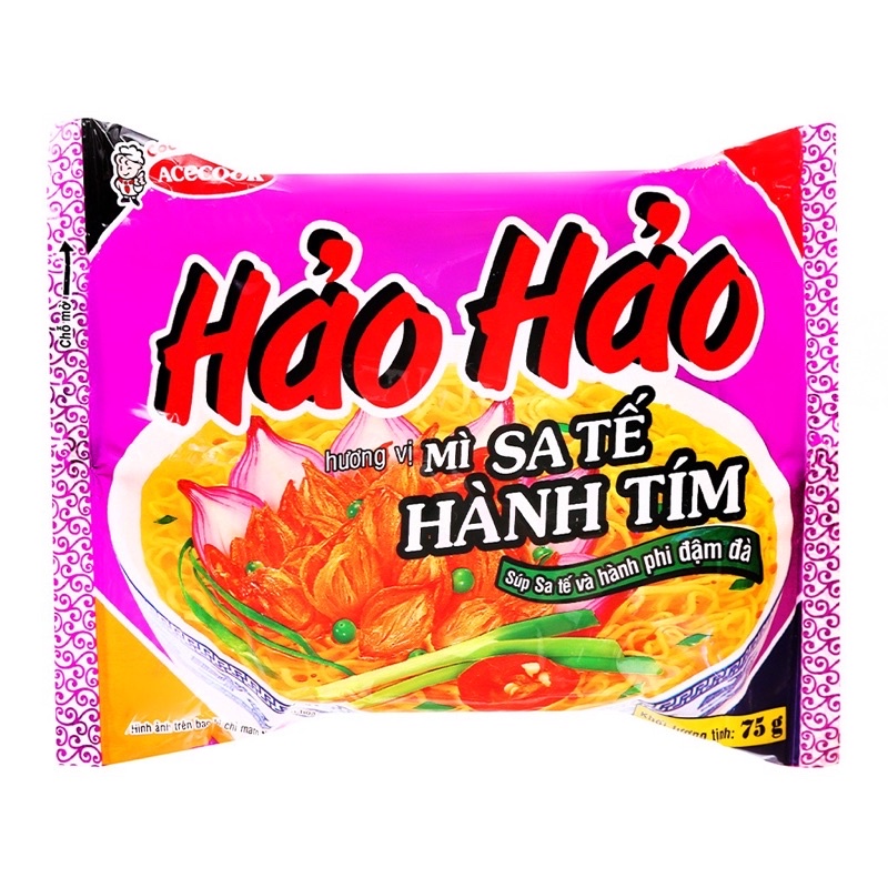 Mì Hảo Hảo vị chua cay và sa tế hành 1 gói 75g | BigBuy360 - bigbuy360.vn