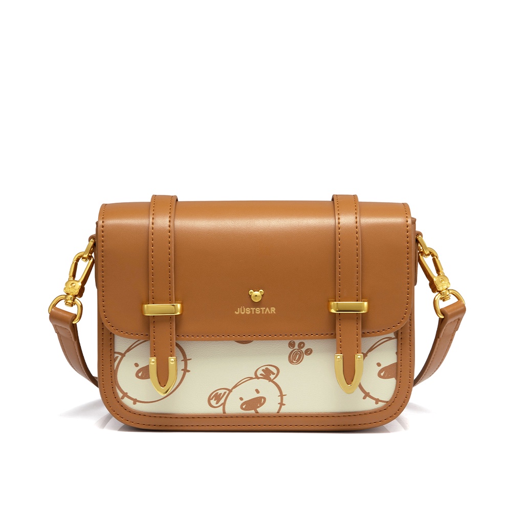 Túi đeo chéo nữ Just Star đẹp dễ thương hoạ tiết gấu nâu ViAnh.vn Store 172856