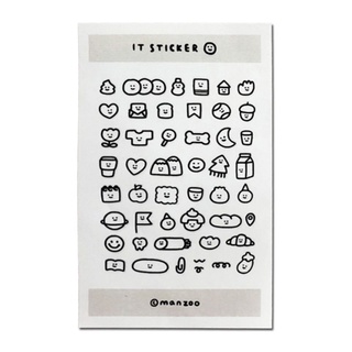 Tờ sticker nhiều họa tiết nhỏ dễ thương