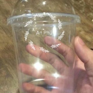 Combo 50 Ly Nhựa Đáy Bầu 500ml Không Nắp/Có Nắp