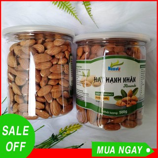 [ HẠNH NHÂN MỸ] Hạt Hạnh Nhân Mỹ - Đã Tách Vỏ, Rang Tự Nhiên, Hàng Cao Cấp Loại 1 Nhập Khẩu Từ Mỹ.