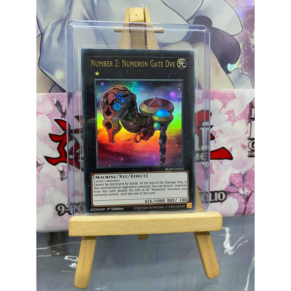 [ Dưa Hấu Yugioh ] Lá bài thẻ bài Number 2 Numeron Gate Dve – Ultra Rare - Tặng bọc bài nhựa bảo quản