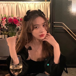 Kẹp tóc nơ đính đá phong cách Hàn Quốc