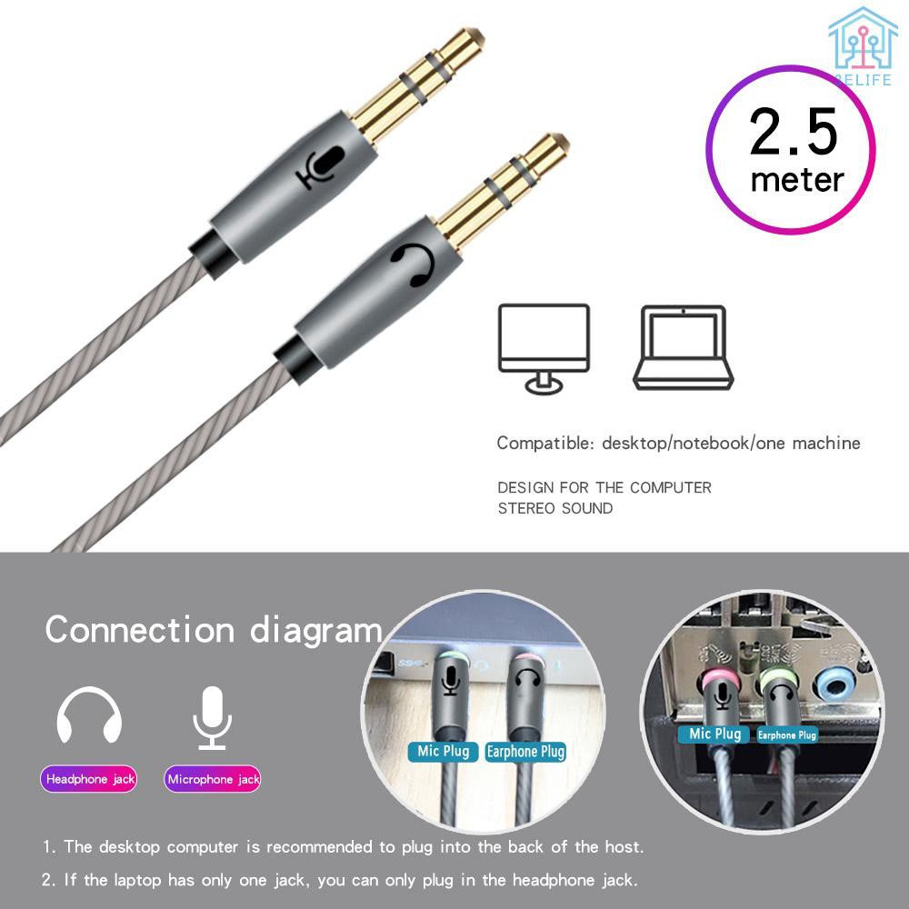 【E&V】V01 3.5mm Gaming Headset In Ear Earphone Stereo Music Game Headphone with Microphone for PC Laptop Desktop Computer Gamer