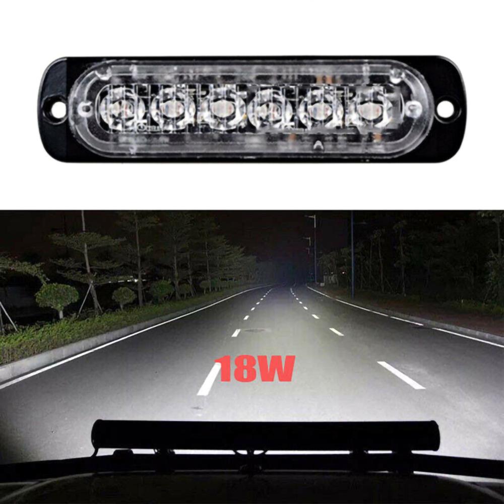 1 Thanh 6 Đèn Led Báo Tín Hiệu Khẩn Cấp Cho Xe Hơi / Xe Máy 12v-24v