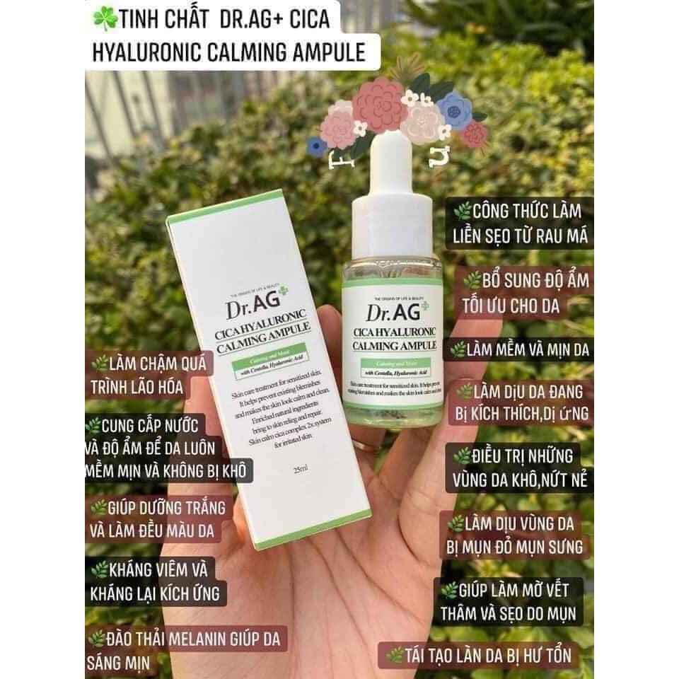 Tinh chất rau má DR.AG+ Cica hyaluronic calming Ampule