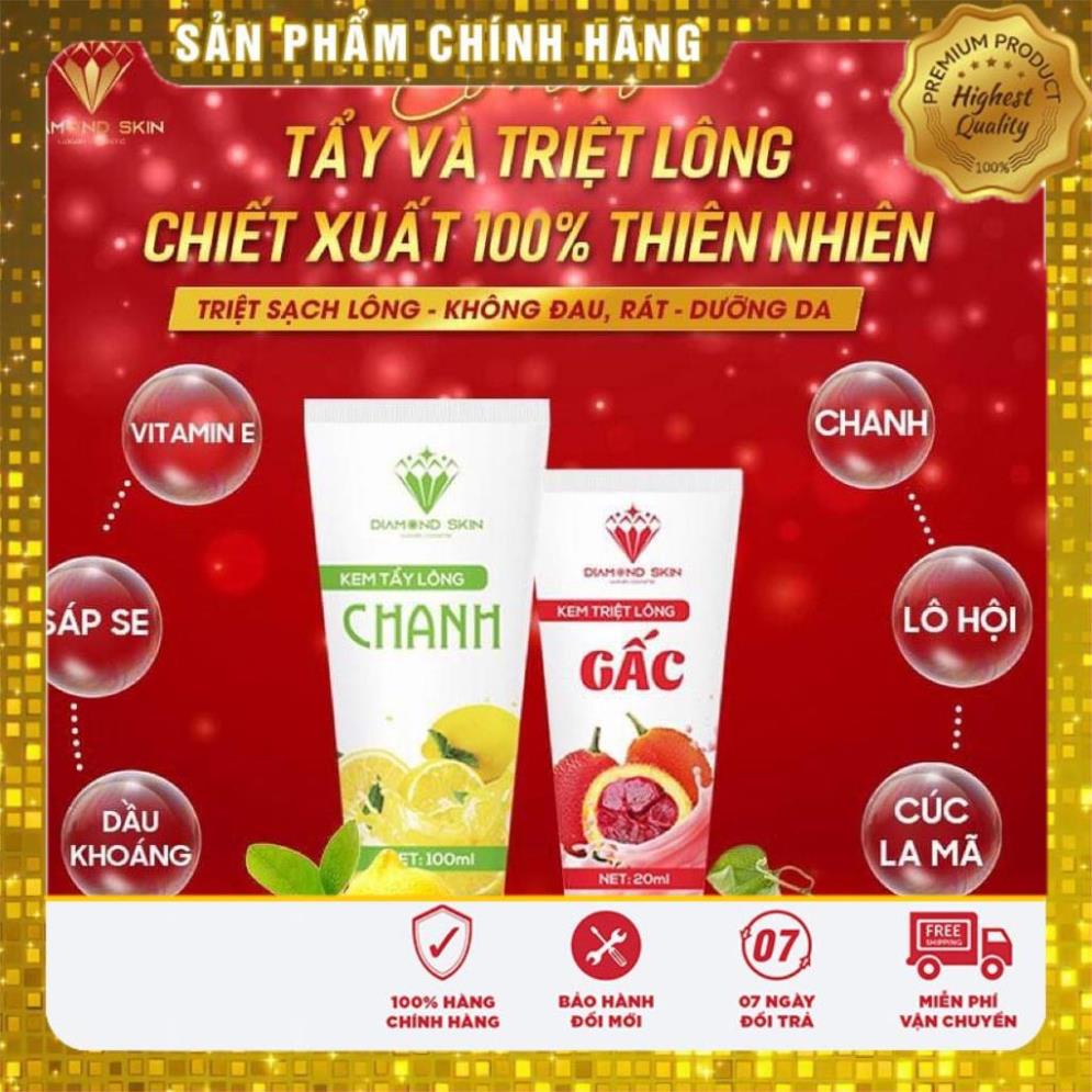 Kem tẩy lông Chanh Gấc Diamond Skin