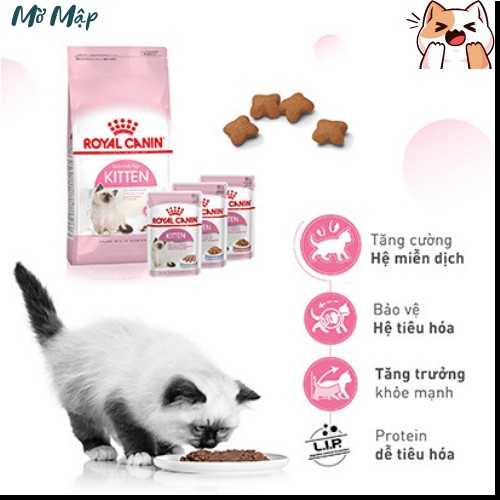 Hạt Thức Ăn Khô ROYAL CANIN KITTEN Cao Cấp Cho Mèo - Xuất Xứ Pháp - MỜ MẬP PETSHOP - Bao Nguyên 10kg
