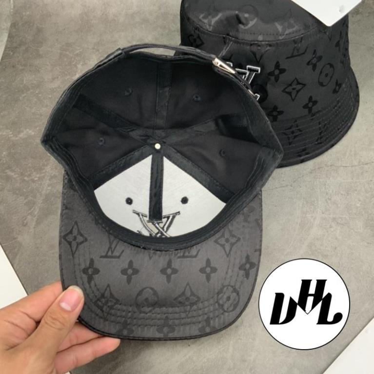 Combo Nón Gấm Full Đen Thời Trang Cá Tính Thêu LV Phong Cách Nam nữ