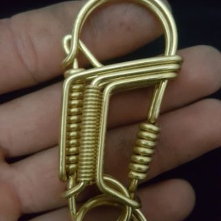 Móc khóa đồng thau uốn thủ công!!!