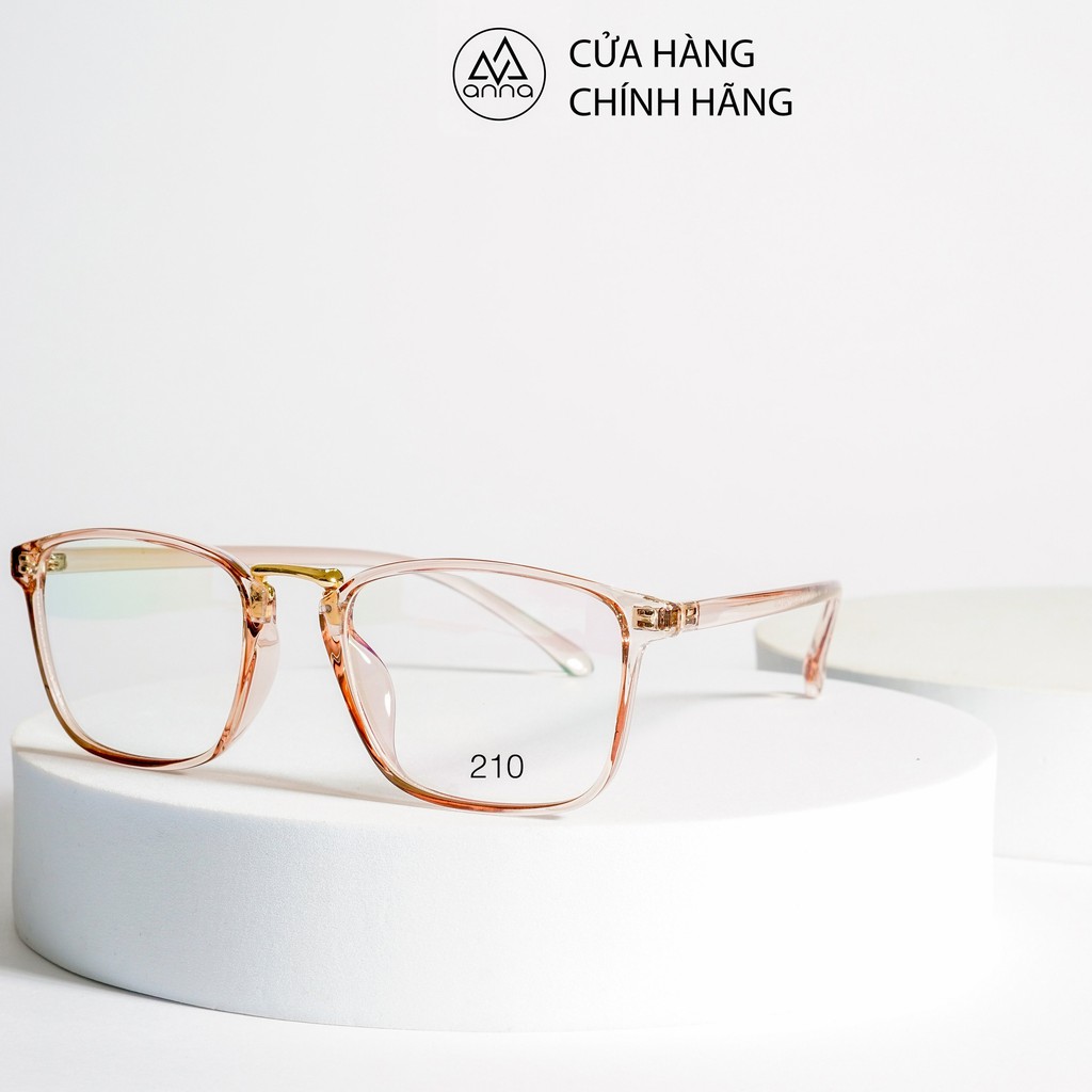 Gọng kính mắt thời trang nam nữ ANNA vuông tròn cá tính chất liệu nhựa dẻo 170LS006