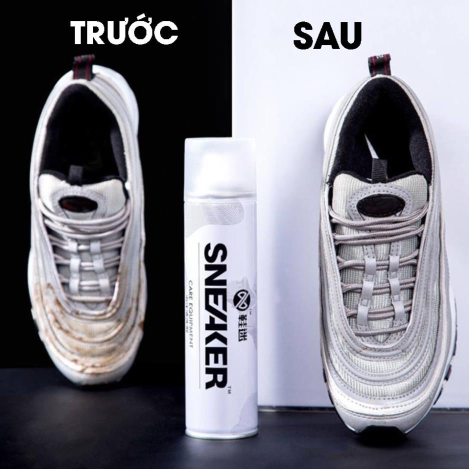 Bình / Chai Xịt Bọt Tuyết Giặt Khô Giày, Tẩy Trắng Vệ Sinh Giày Dép Sneaker 300ml Chuyên Dụng