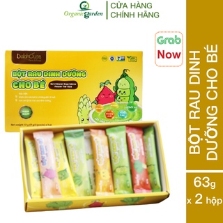 Combo 2 Hộp Bột Rau Củ Dinh Dưỡng Cho Bé Ăn Dặm Dalahouse 63gr - Sấy lạnh nguyên chất đạt chuẩn Châu Âu