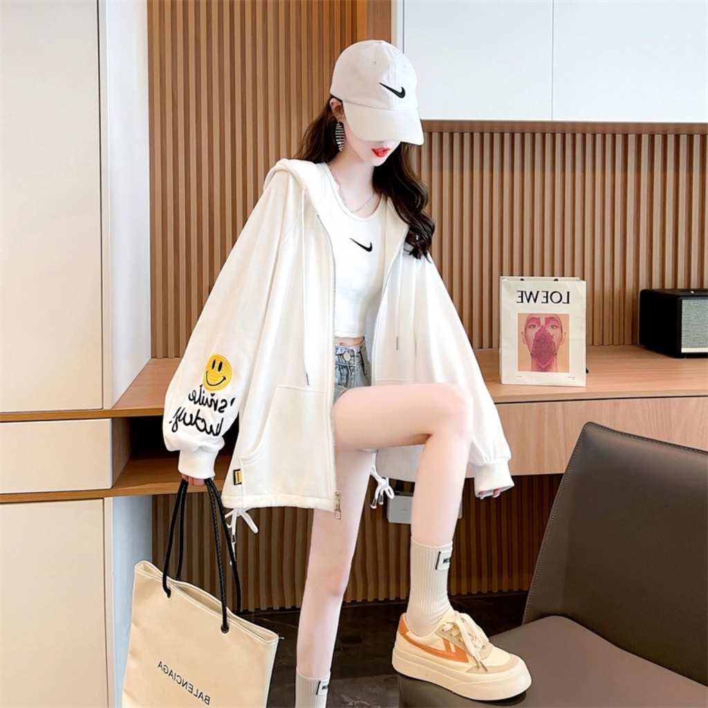 Áo khoác nam nữ,Áo sweater hoodie in mặt cười kiểu dáng trẻ trung from rộng unisex HOT K42 | BigBuy360 - bigbuy360.vn