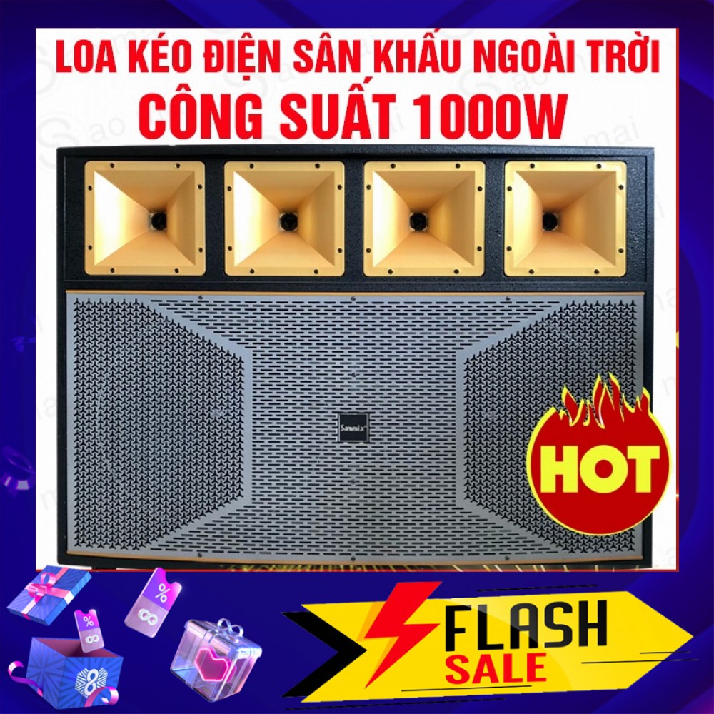 Loa Kéo 2 BASS 4 TẤC Điện Sammix P-3100K ,MICRO UHF, LOA KARAOKE Bluetooth CÔNG SUẤT CỰC MẠNH
