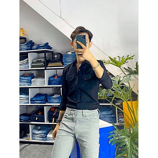 Áo Sơ Mi Denim Nam Cao Cấp