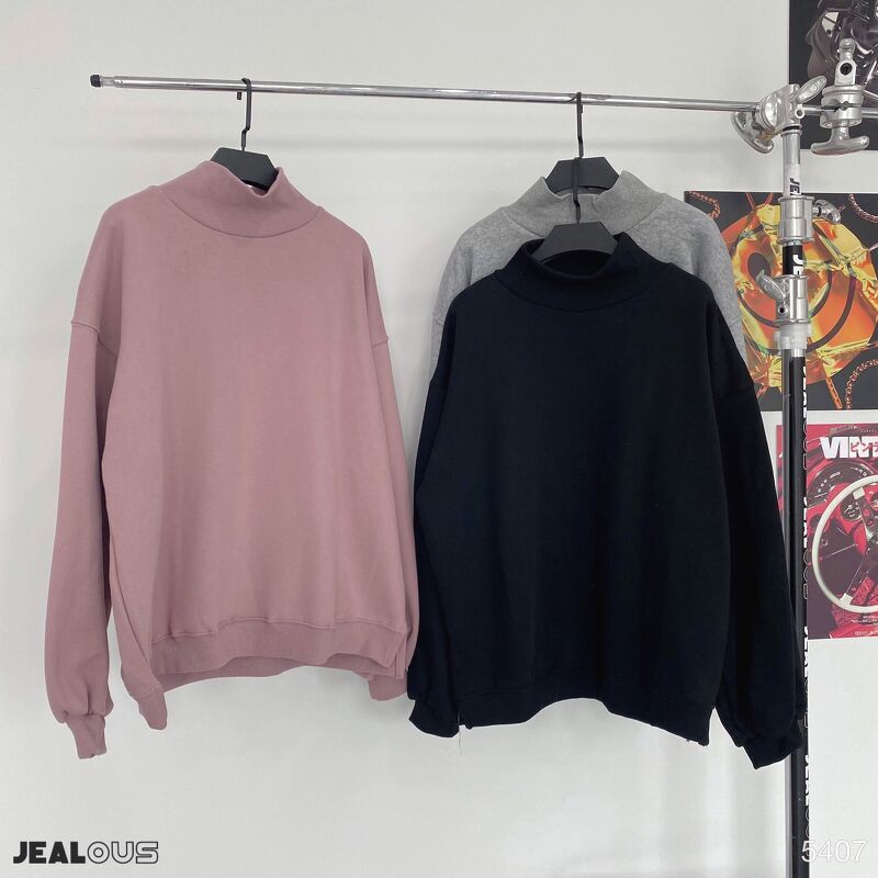 Áo nỉ cổ cao, áo nỉ nữ trơn mác Sjia 5407 | BigBuy360 - bigbuy360.vn