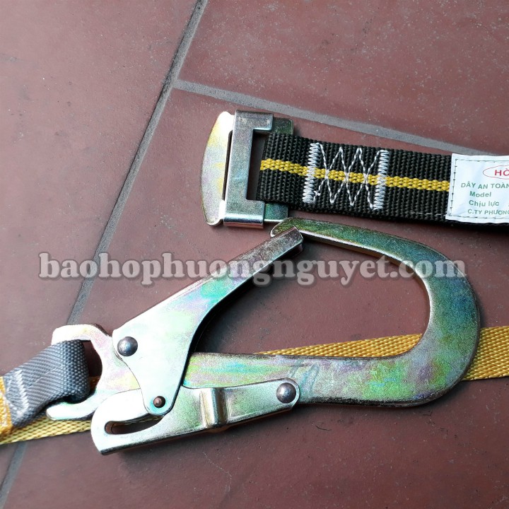 Dây đai an toàn bán thân móc to A2 Sợi Polyester độ bền cao, móc thép hợp kim