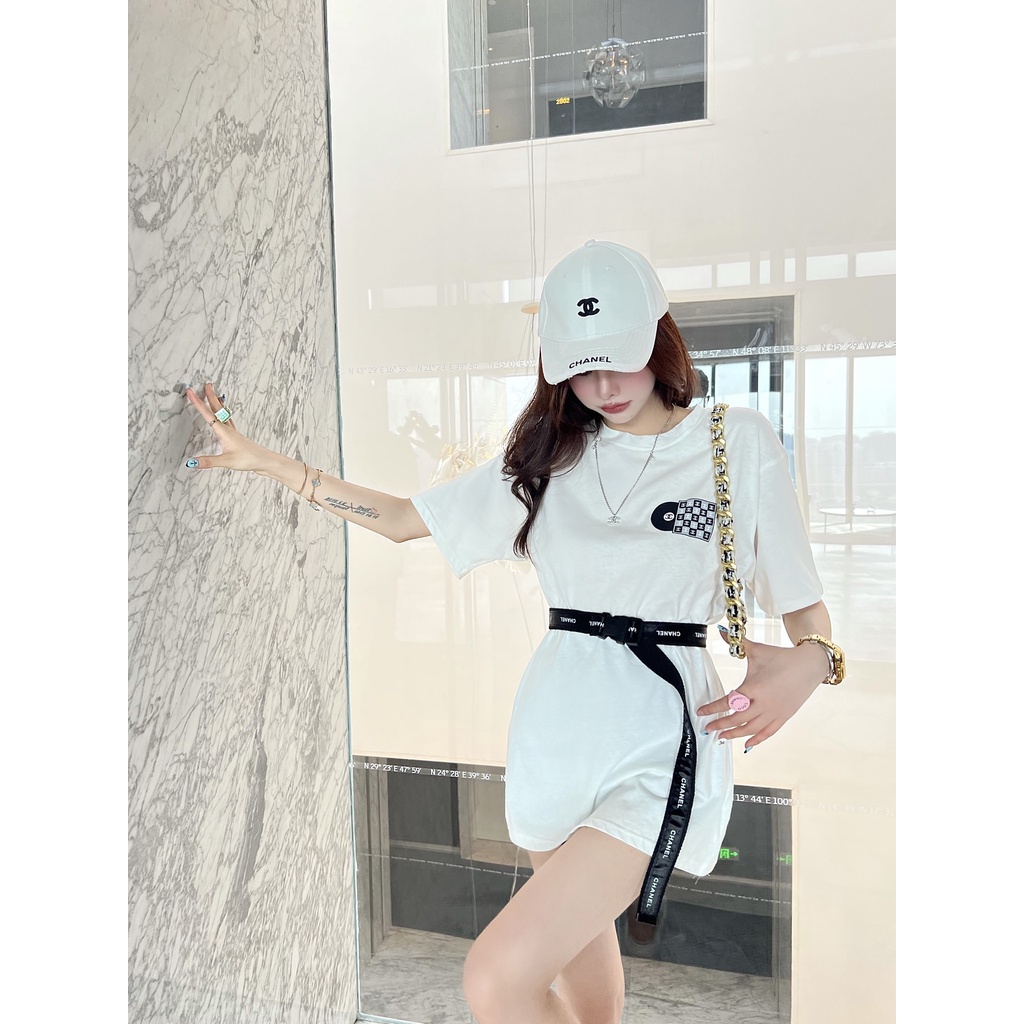 Áo Tee + Mũ Coco1 ChanelNo18 AntiLight MLB 4D  FW22