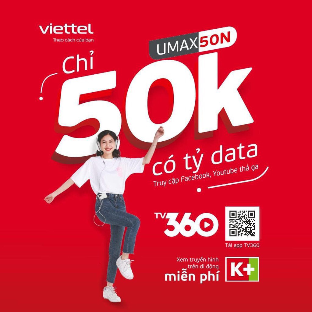 Sim 4g viettel umax50n không giới hạn lưu lượng data , sim viettel 4g chỉ 50k 1 tháng