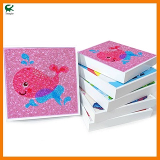 Bộ tranh đính đá diy kèm khung dành cho trẻ em