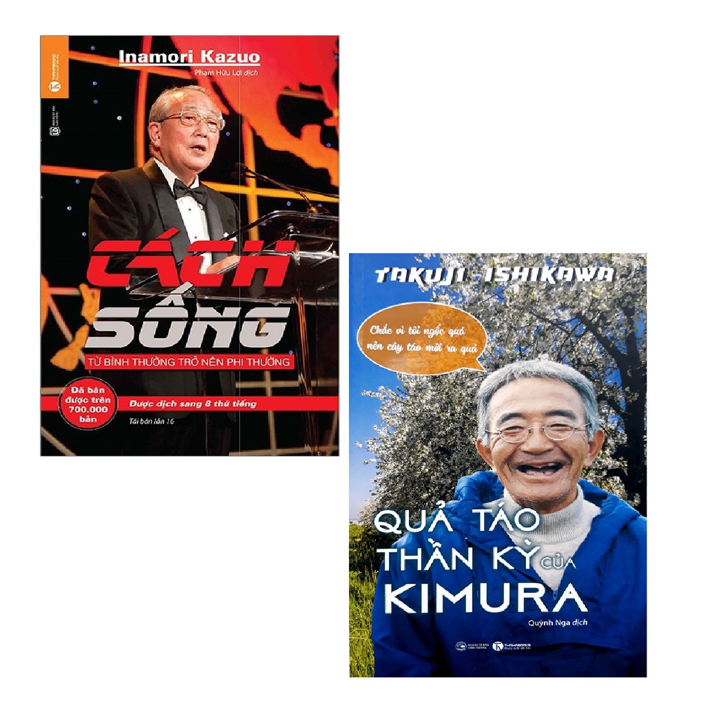 Sách Thái Hà - Combo Cách Sống + Quả Táo Thần Kỳ Của Kimura ( 2 cuốn )
