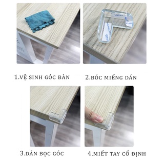 Bịt Góc Bàn Silocon Chống Va Đập