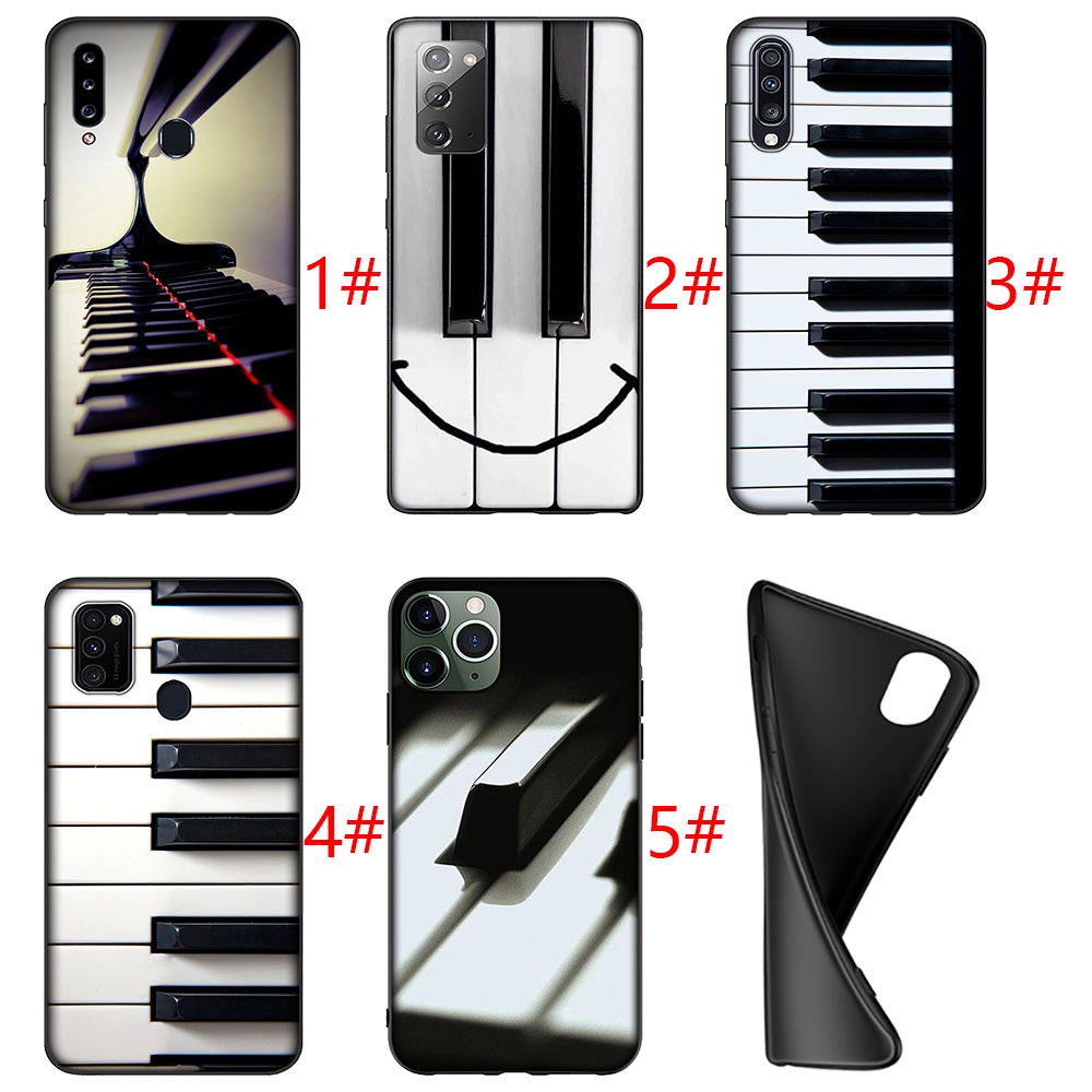 Ốp Điện Thoại Silicon Mềm Hình Phím Đàn piano Trắng Đen Cho iPhone 7 8 Plus X XS Max XR 11 Pro Max SE 2016 2020 Yml20