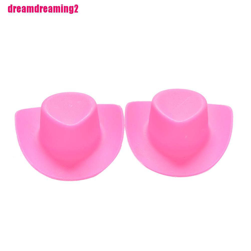 1 Mũ Cao Bồi Màu Hồng Cho Búp Bê Barbie