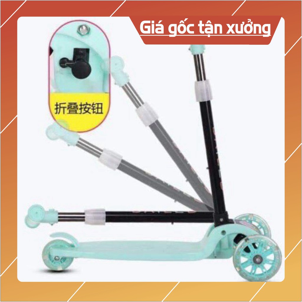 Scooter - Xe trượt Scooter 3 bánh có bánh xe phát sáng cho bé yêu, xe cho bé