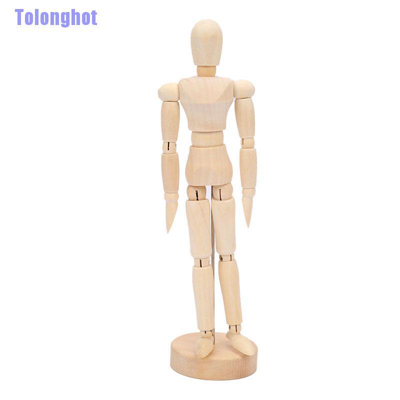 Mô hình búp bê ma nơ canh có khớp bằng gỗ dành cho trang trí nhà cửa vẽ tranh họa sĩ