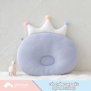 Gối sợi trẻ chống bẹp đầu kháng khuẩn Bamboo bebe (xanh/hồng)