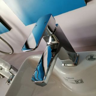 VÒI RỬA MẶT LAVABO ĐỒNG MẠ CROM KOBESI