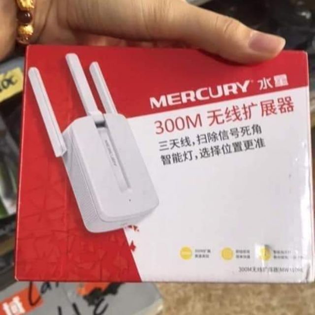 KÍCH WIFI -3 dâu MERCURY
✅Bộ kích sóng wifi 3 râu Mercury cực mạnh MW310RE - 300Mbps này cắm trực tiếp vô ổ điện gia đìn