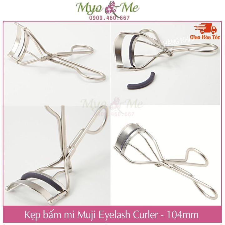 Kẹp bấm mi Muji Eyelash Curler Nhật Bản tặng kèm đệm thay thế - 104mm