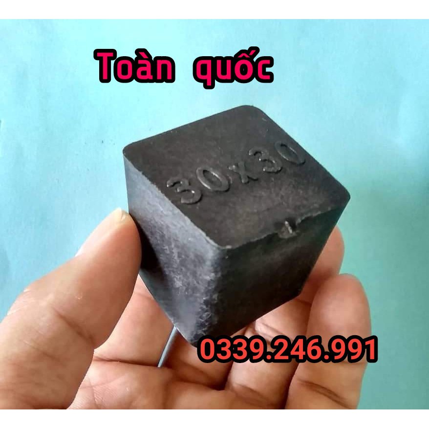 Bộ 10 chiếc hộp vuông 30x30_bịt ngoài núm, nút chụp cao su, nhựa bịt chân bàn ghế, nút bao chân sắt, nút cao su