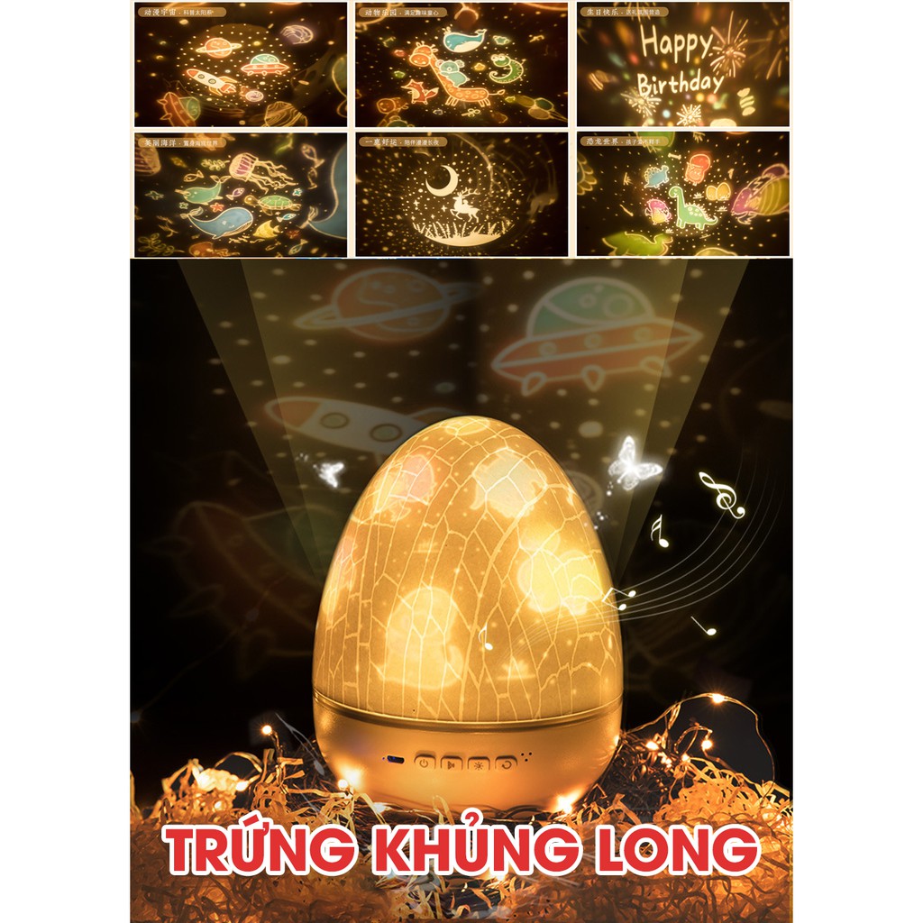 Đèn ngủ chiếu sao 3D, đèn ngàn sao chiếu trần xoay tự động kèm phát nhạc | BigBuy360 - bigbuy360.vn