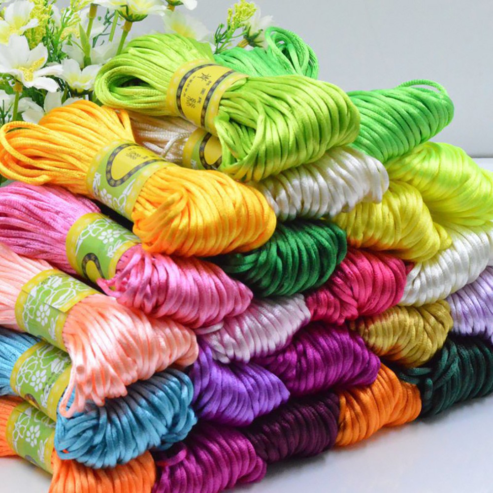 Dây satin làm dây bện thắt nút kiểu Trung Hoa tiện dụng