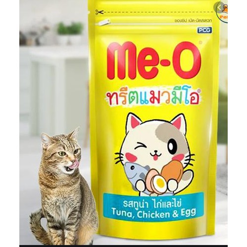 Bánh thưởng cho mèo MeO 50g, bánh thưởng meo có 3 vị Cá hồi, Cá Ngừ, Tôm