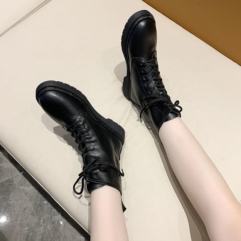 2021 Martin boots nữ sinh viên phong cách Anh Phiên bản Hàn Quốc của tất cả các trận đấu giày bốt ngắn mùa thu m 𝄪