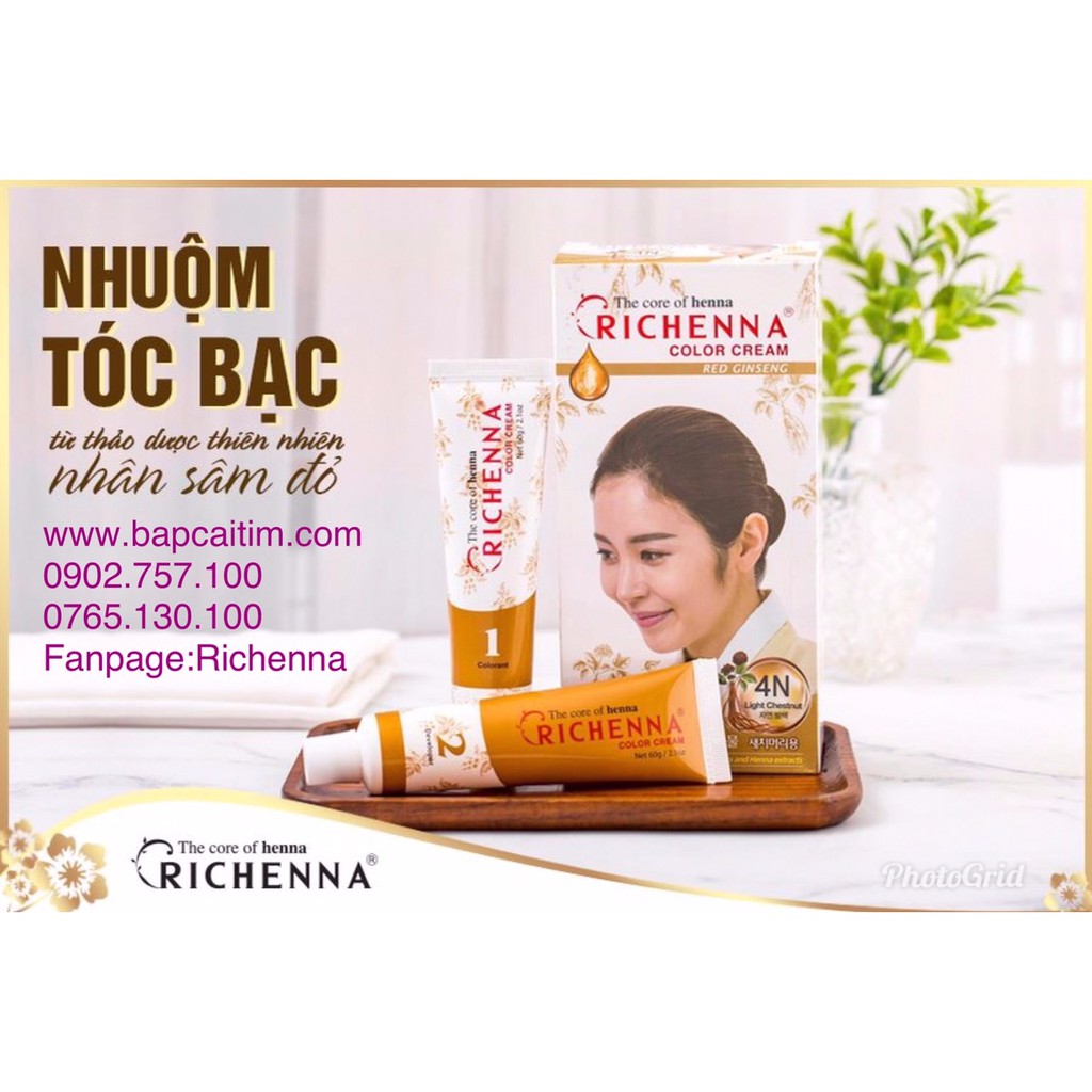 Thuốc nhuộm tóc thảo dược Richenna