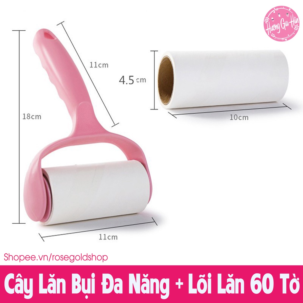 Cây Lăn Bụi Đa Năng 10cm + Lõi Lăn 60 Tờ