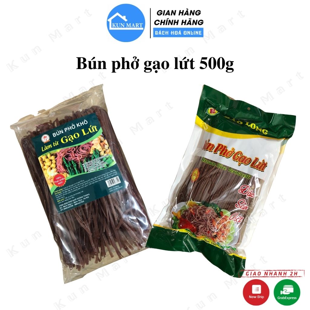 Bún phở khô gạo lứt ăn kiêng 500g