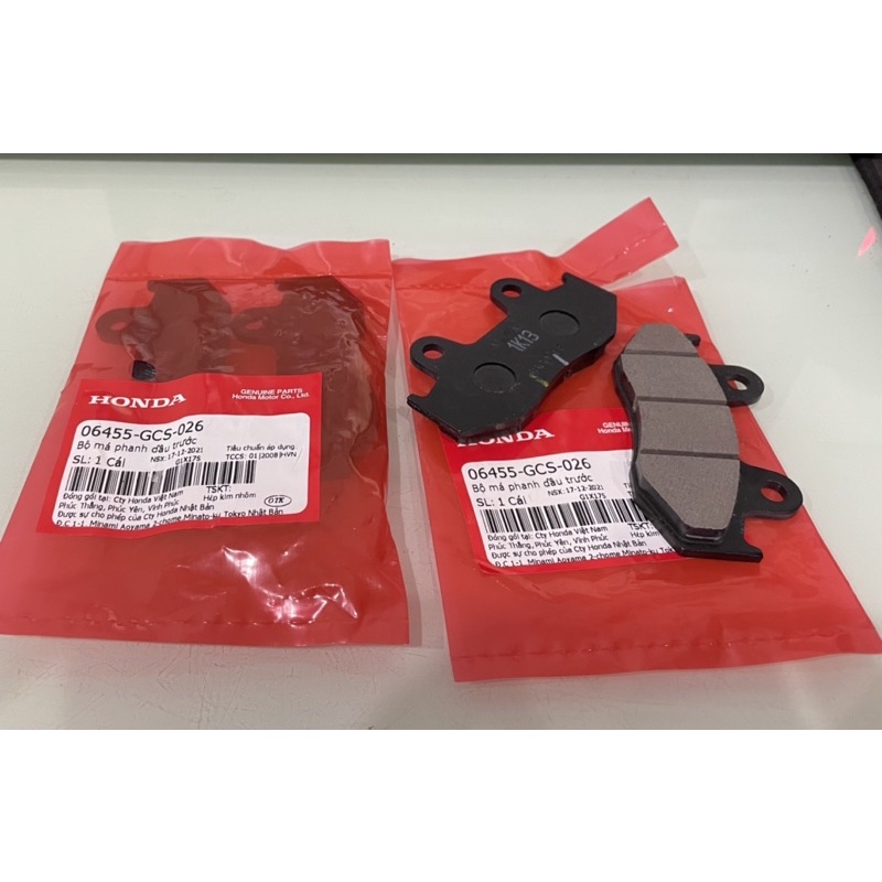 Bộ má phanh dầu trước lead 110 scr110,sh nhập 2008/hàng chính hãng honda