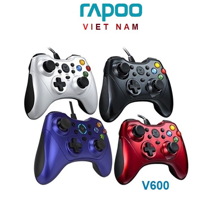 Tay cầm chơi game có dây Rapoo V600 (Cổng USB)