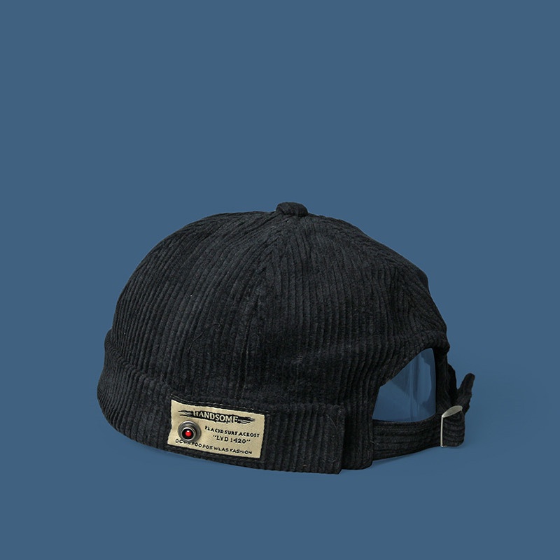 Mũ Beanie Vải Nhung Thêu Chữ Phong Cách Hip Hop Thời Trang Cá Tính