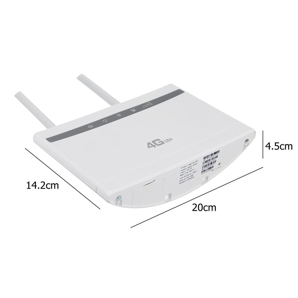 Modem Wifi 4G ZTE CP101 | 150Mbps | 32 user, 3 port LAN (đã kèm anten)