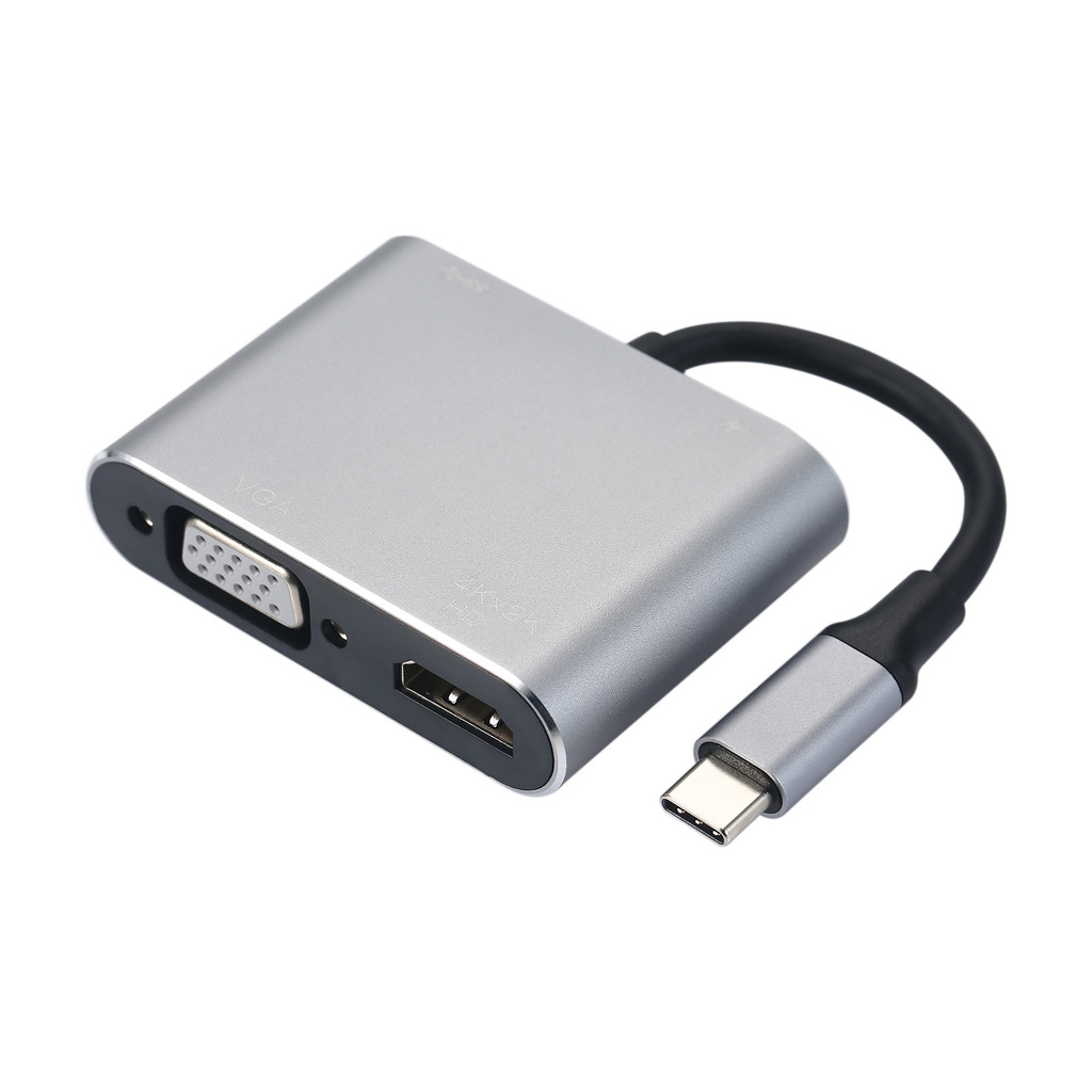 Bộ Chia Cổng Type-C Sang Hd Vga 4k Hd Ra Usb3.0 Pd 2020 Chromebook Surface Go